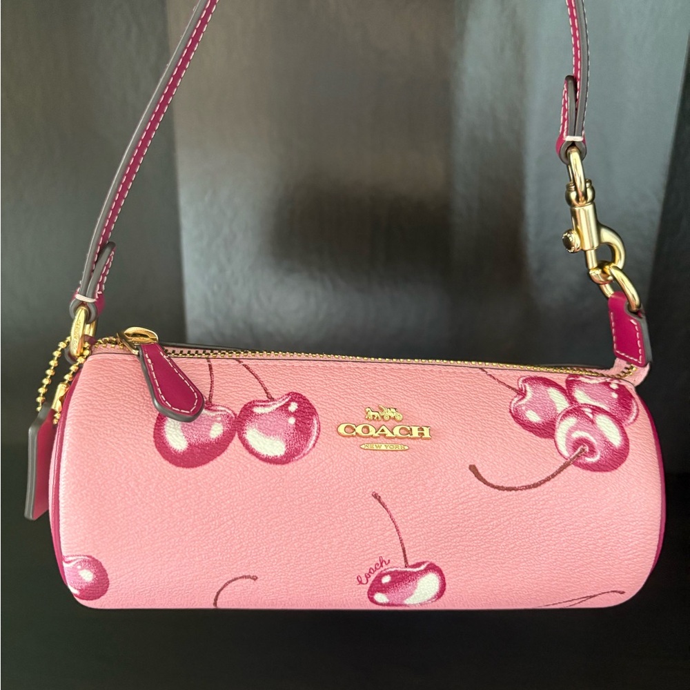 Coach Cherry Print Nolita Barrel Bag - Picture 2 of 6